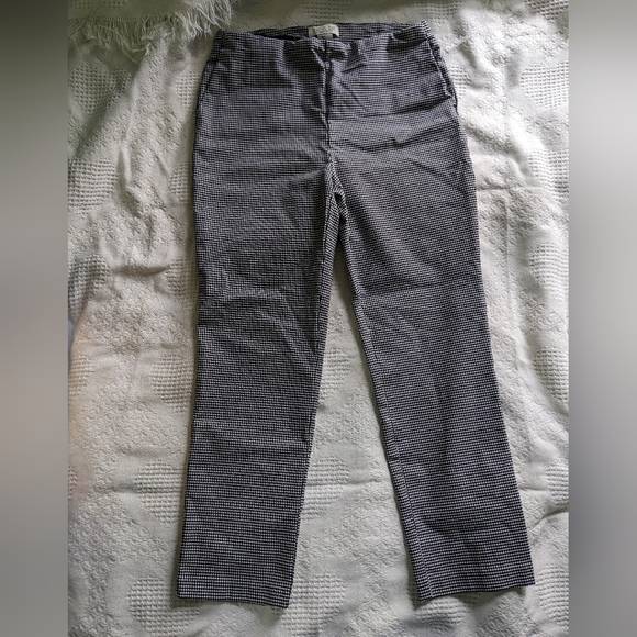 Rachel Zoe check pattern crop pants Sz 8 - Picture 2 of 7